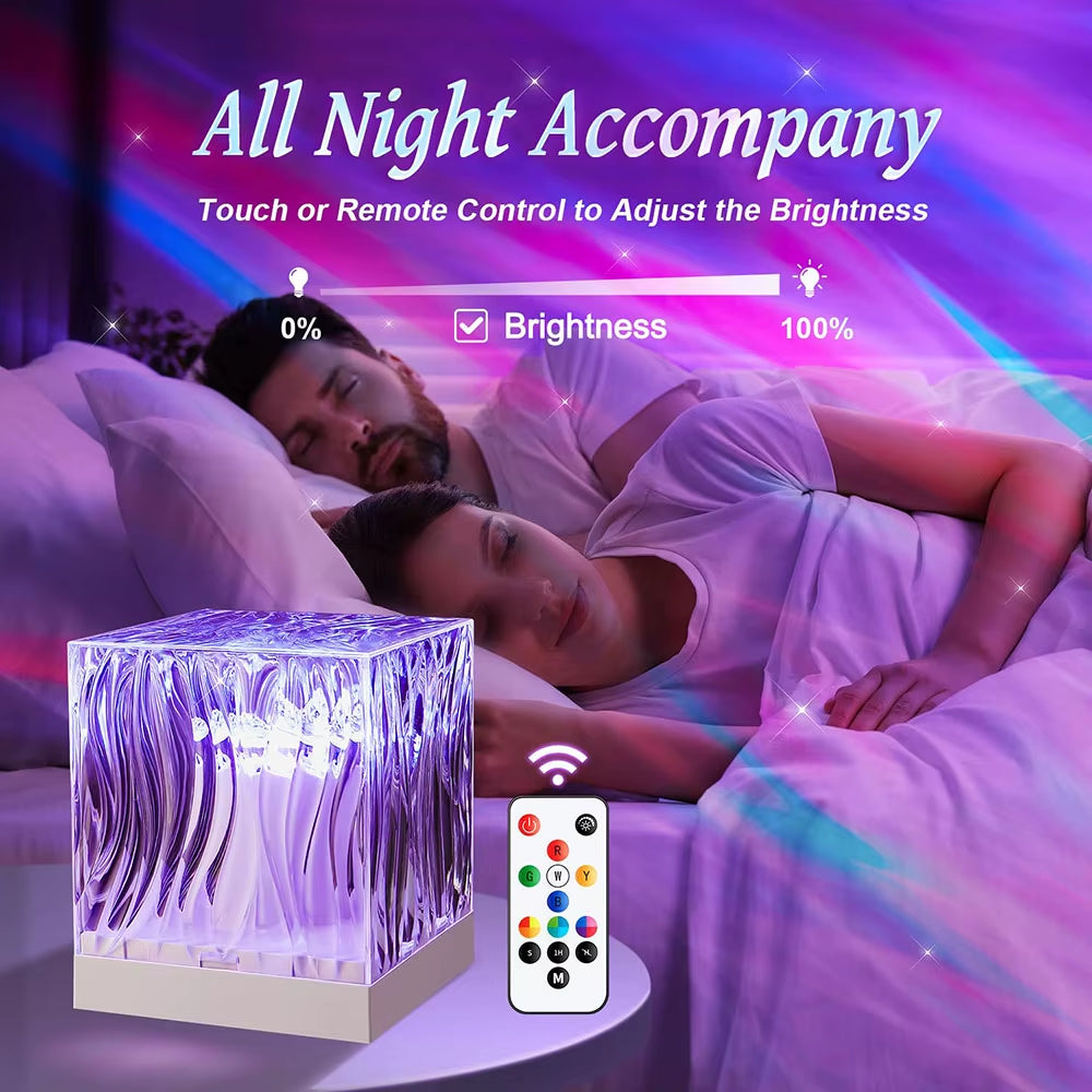 Aurora Borealis Projection Lamp Ocean Atmosphere Lamp Ceiling Starry Night Light Creative Gift for Bedroom Restaurant Decoration