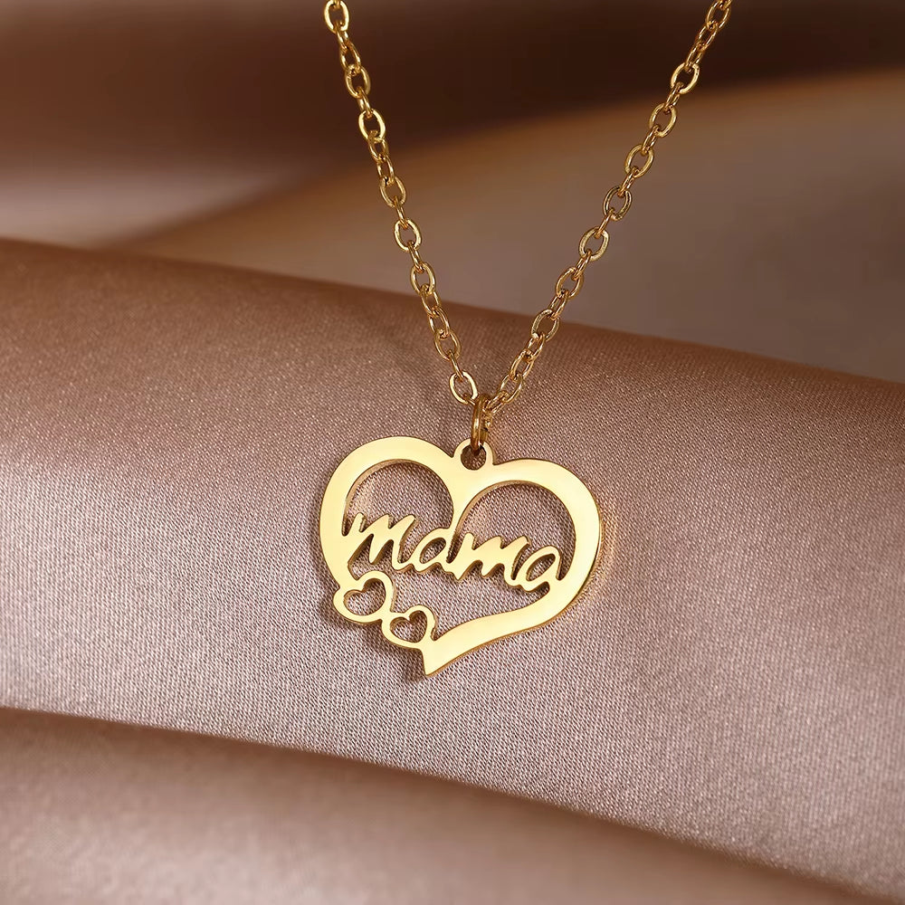 Stainless Steel Necklaces Sweet Cute Hearts Infinity Symbol Fashion Pendants Chains Choker Necklace for Women Jewelry Trend Fine